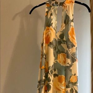 Floral print swing dress